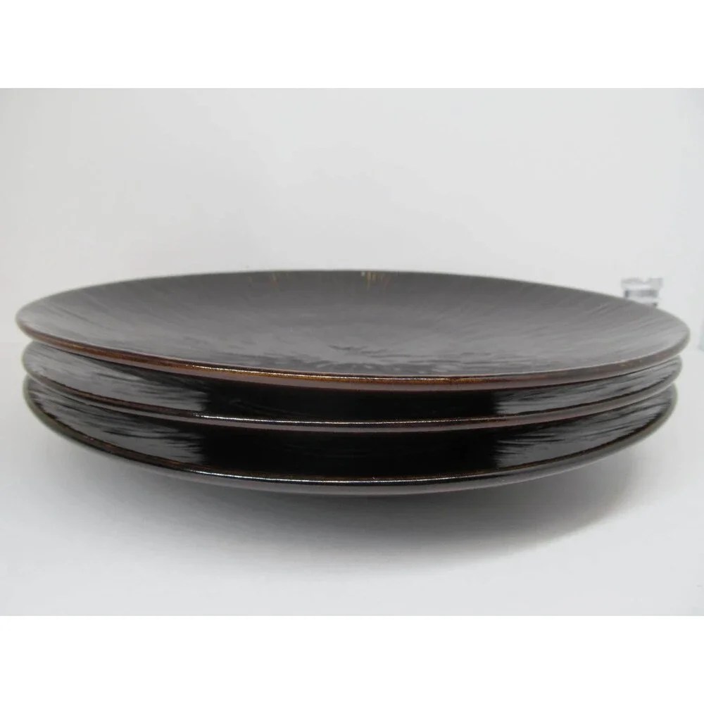 Z Gallerie Coffee Dark Brown Set Of Three 11 1/2